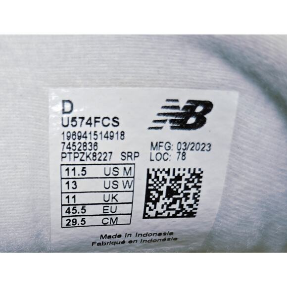 New Balance 574 Unisex Sneaker - Picture 8 of 8